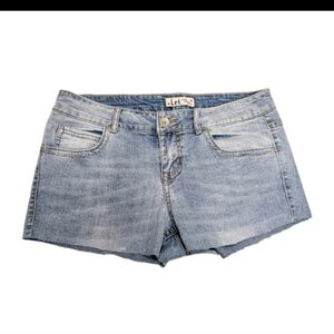 Lei Micro Mini Denim Shorts Juniors 11 Cut Off Blue Jean Low Rise 90s Y2K sk2